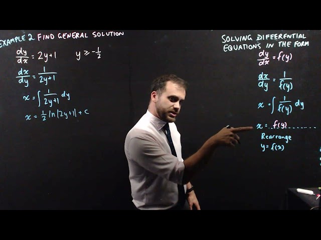 Solving differential equations given in terms of f(y)