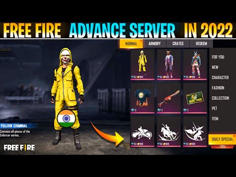 FREE FIRE ADVANCE SERVER IN 2022 ?⚡ ||  HOW TO GET FREE FIRE ADVANCE SERVER || GARENA FREE FIRE