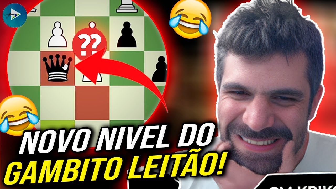 GM Rafael Leitão tinha MATE EM 1, mas preferiu O GAMBITO LEITÃO!! 😂😂 