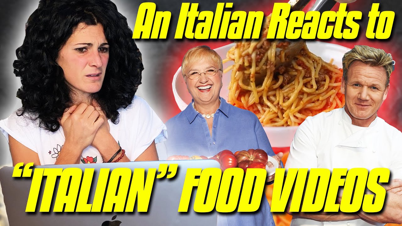 An Italian Reacts to "Italian" Food Videos | Gordon Ramsay, Lidia Bastianich & Instant Pots, Oh My! | Pasta Grammar