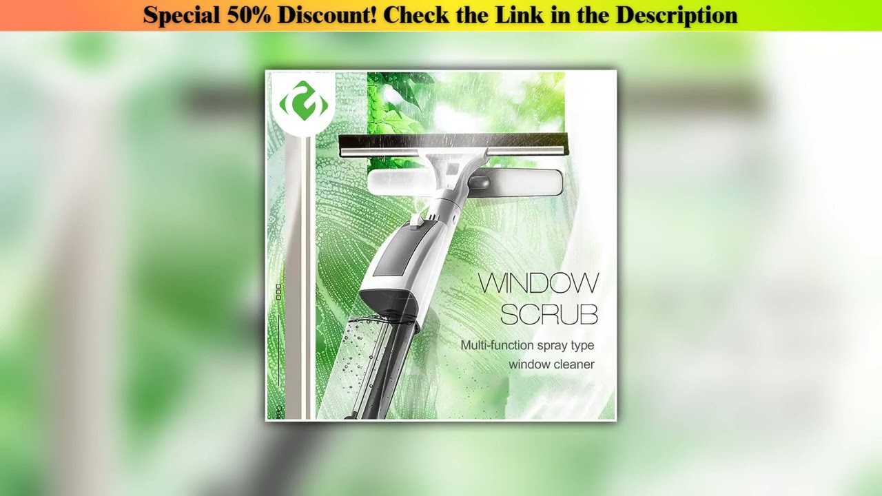 Unboxing GUANYAO Glass Cleaning Brush with Water Spray Window Cleaner High quality aluminum long ha