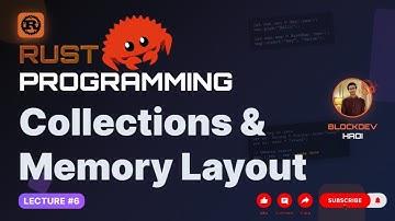 🦀Master Rust Programming #6 | Collections: Vectors, Strings & HashMaps + Memory Layout | Full Course