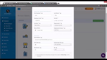 Adding Employees in HR Partner - Method 2