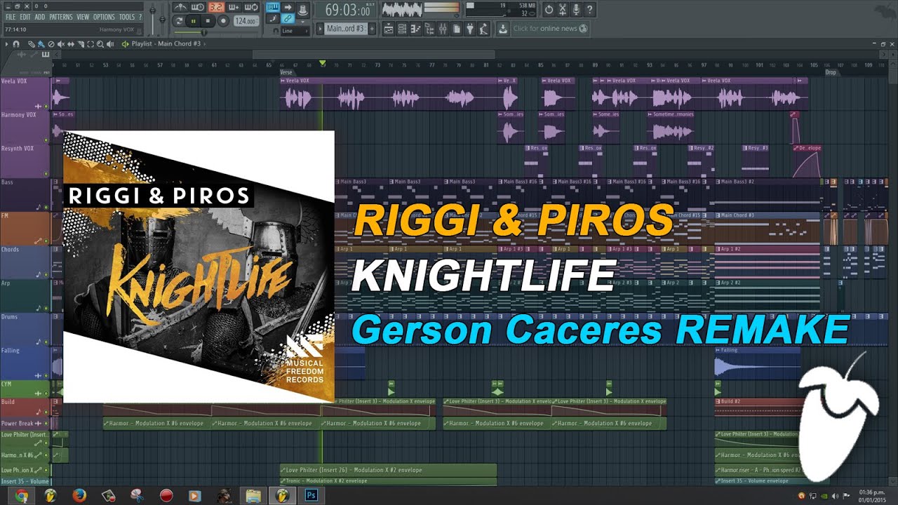 Riggi & Piros - Knightlife [FL Studio Remake + FREE FLP] - YouTube