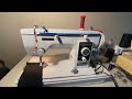 Vintage sanco janome 539 sewing machine  threading  demonstration