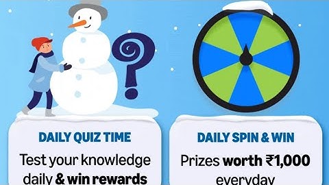 Amazon Daily Quiz Answer Today I Daily Quiz Time Answer Today I Amazon Quiz Answer Today