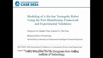 Modeling of a Six Bar Tensegrity Robot Using the Port Hamiltonian Framework and Experimental Validat