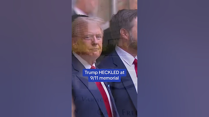Donald Trump is HECKLED at 9/11 memorial