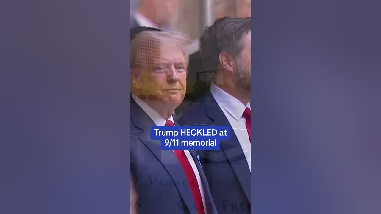 Donald Trump is HECKLED at 9/11 memorial