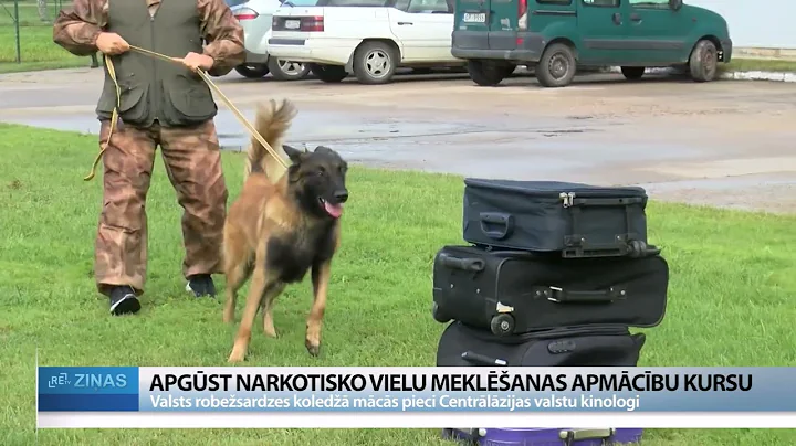 ReTV: Āzijas kinologi Latvijā apgūst narkotisko vielu meklēšanu ar dienesta suni