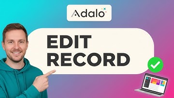 How to EDIT a RECORD in Adalo (Step by Step) 2025