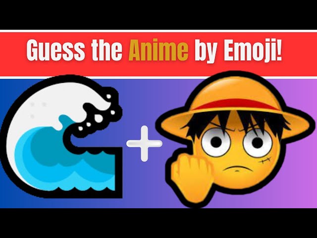 One Piece Emoji Quiz - Anime Emojis Quiz - BiliBili