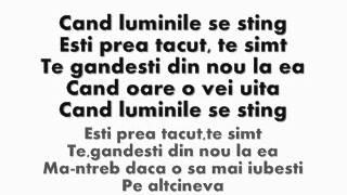 Alina Eremia-Cand luminile se sting (lyrics)