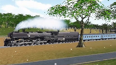 Train Sim - India Using Union Pacific Challenger at Snowy Day - Simulasi Kereta Api