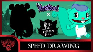 Drawing Character: Happy Tree Friends Fanon - Sketchy | in Mobebuds Style