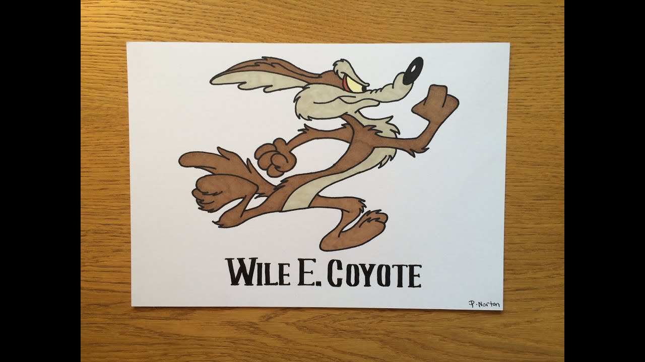 Time Lapse Drawing - Wile E. Coyote.