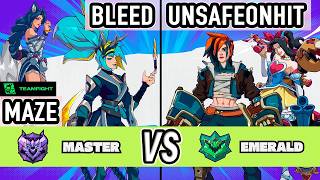 2XKO Season 2 ▰ Bleed + Maze (Akali / Ahri) vs UnsafeonHit (Vi / Jinx) ▰ High Level Gameplay