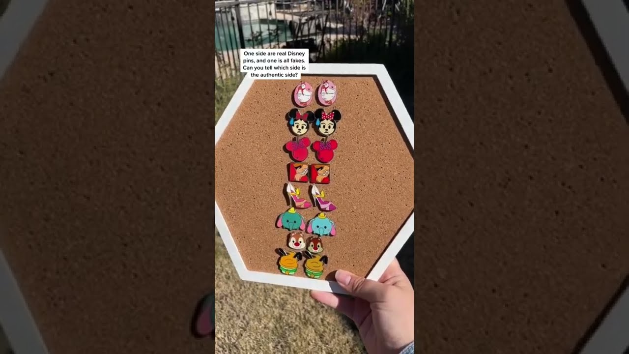 Real Vs Fake Disney Pins Side By Comparison Of Authentic And Scrapper Pin
