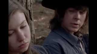 Carl and Enid scenes 5x15 The Walking Dead "Try"