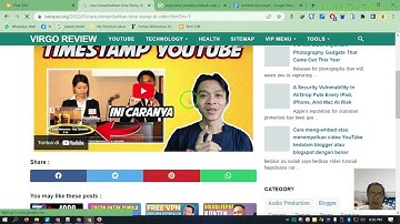 CARA EMBED VIDEO RESPONSIVE KE BLOGGER / BLOGSPOT