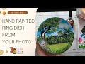 Hand Painted Ring Dish From Your Photo TiffanyArtCanada Hand Painted Ring Dish From Your Photo TiffanyArtCanada