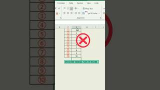 How to make Unicode Serial Numbers in Excel #shortsfeed #shorts #excel screenshot 2