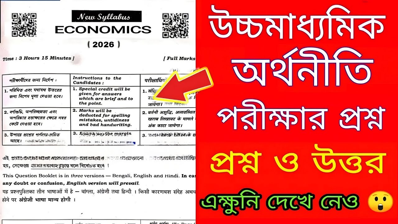 HS 4th Semester Economics Question 2026 | HS 2026 | Class 12 4th Semester Economics Suggestion 2026