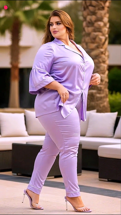 👑Dubai Princess in Lavender Chic: Plus Size Fashion Extravaganza 🌸✨ | Casual Elegance💫👑