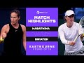 Daria Kasatkina vs. Iga Swiatek | 2021 Eastbourne Round of 16 | WTA Match Highlights