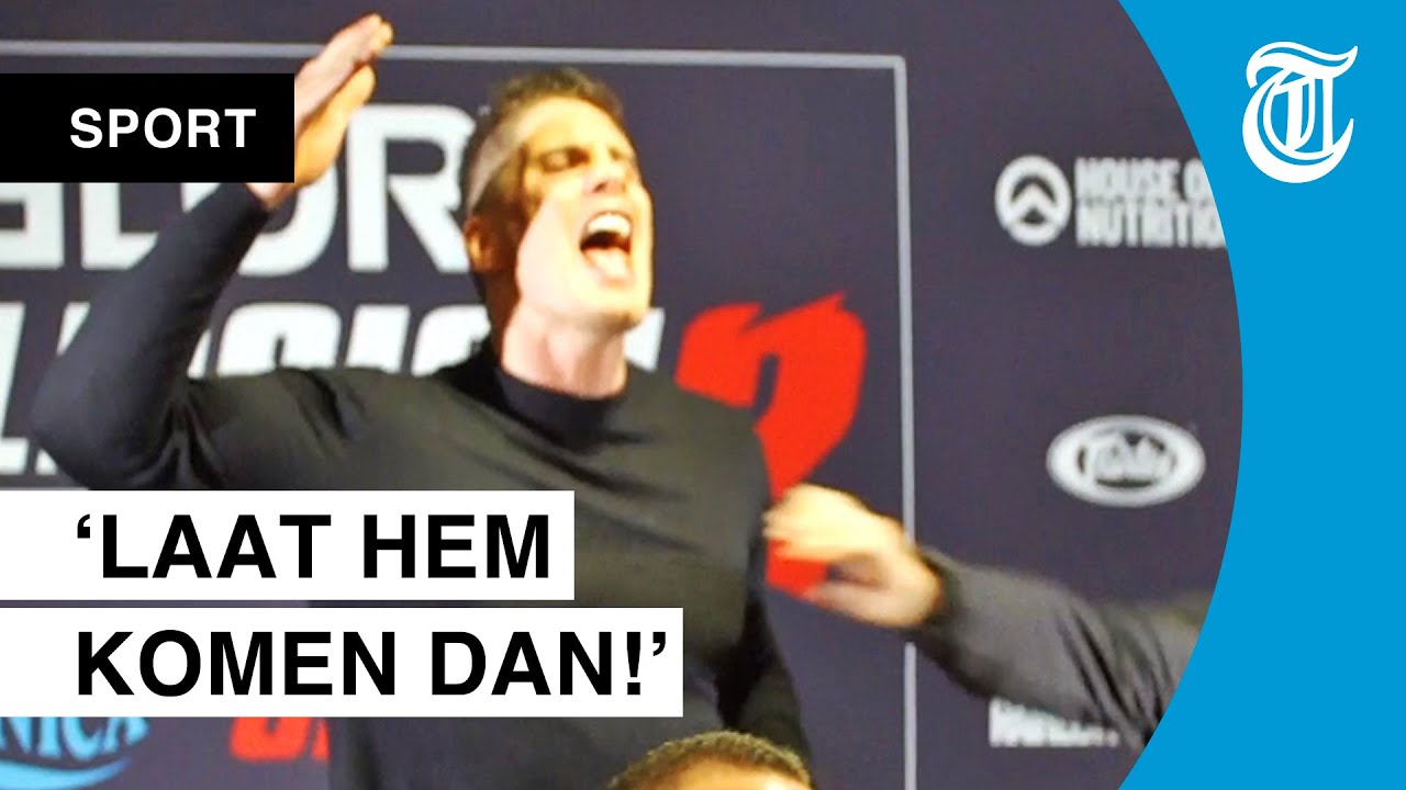 Update Rico woest tijdens persconferentie: 'Ik sla je neer'