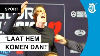 Angry Rico Verhoeven during the press-conference after Glory Collision 2:'I will knock you down'