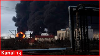 Ukrainian Drones Hit Another Oil Plant Of Russians - Strong Fire Broke Out