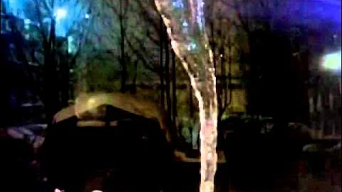 Timelapse - Icicle forming over 1hour period during snowstorm