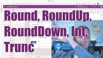 PowerApps Round, RoundUp, RoundDown, Int, and Trunc functions just like in Excel