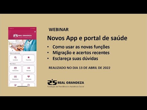 Assista ao vídeo do segundo Webinar sobre novo App e portal de saúde, realizado em 13 de abril