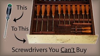 Adding Wooden Handles to Screwdrivers // Turning Wooden Screwdrivers for Woodworking