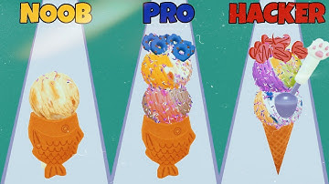NOOB vs PRO vs HACKER in Ice Cream Run!