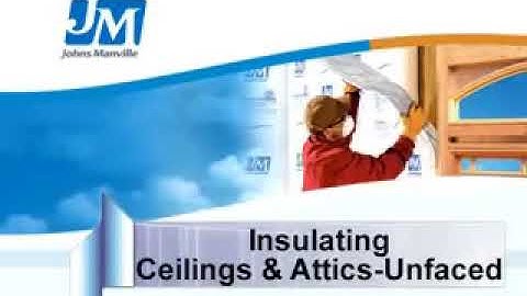 How to Install Unfaced Batts in Ceilings & Attics