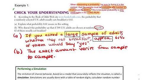 AP Stats 5.1 Video A (Law of Large Numbers & Intro. to Simulations)