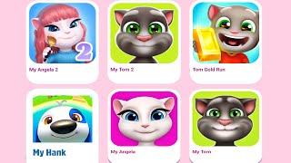 Talking Tom2 Vs Talking Angela2 Vs Talking Tom Vs Angela Vs Hank Islands Vs D Run Iphone Ep4117