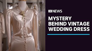 The mysteries and history of a vintage wedding dress found in a bin | ABC News