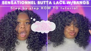 Sensationnel Butta Lace HD Lace Wig - Unit 5 |  Tutorial WITH BANG Ebony Line | Review | MUST HAVE