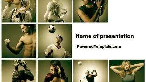 Sport Activities PowerPoint Template by PoweredTemplate.com