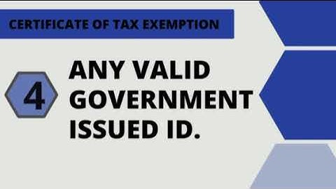 📍 CERTIFICATE OF TAX EXEMPTION FOR SCHOLARSHIP