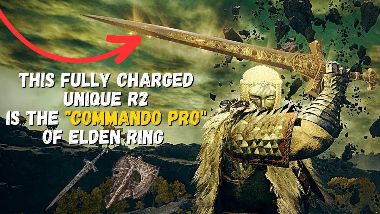 The Miquellan Knight Sword's UNIQUE R2 will LUNGE at you. Elden Ring