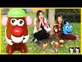 Learn with Mr Potato Head Toy Hunt Outdoor & Body Part Names for Kids with Princess ToysReview