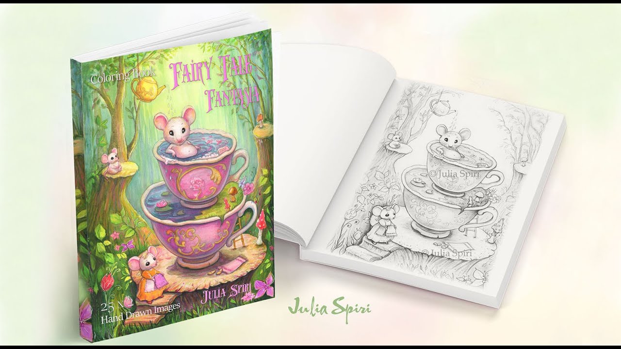 Fairy Tale Fantasia Coloring Book Flip Through - YouTube