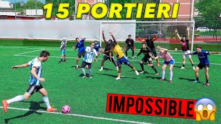 TIRO in PORTA contro 15 PORTIERI!! CHALLENGE IMPOSSIBILE w/YouTube Italia