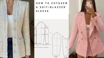 How To Cut and Sew Two Piece Sleeve for Suit / Blazer / Jacket / Coat