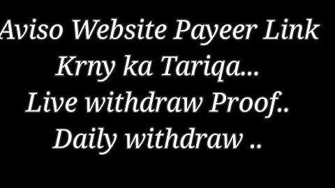 Aviso Payeer Account attach Method..Aviso k sath payeer account add krny ka tariqa.#aviso
